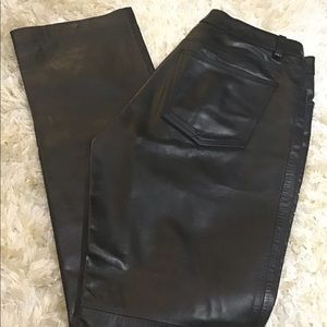JUST like new (still stiff)Leather Pants. Worn 1X